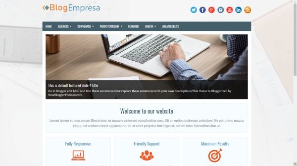 Modelo de Blog Empresa